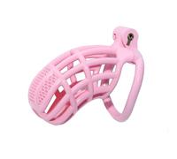 Cobra Male Chastity Cage with Lock & 5 Rings Resin Virginity for Men (Large)