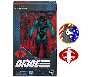 Cobra Night Viper - GI JOE Classified Series - 6inch Hasbro Figure