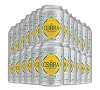 COBRA Premium Beer Alcohol free Lager | 0.0% ABV | Alcohol Free Beer Gifts for Men and Women | beer hamper (Pack of 24 (330ml cans)