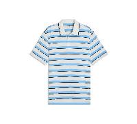 Cobra Puma Cloudspun Stripe Polo - White/Light Blue - XXL Size: 2XL