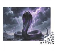 Cobra Puzzle 1000 Pieces Lightning Decoration Puzzle for Adults And Kids Gift High Difficulty Game Educational Games 1000pcs (75x50cm)