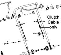 Cobra RM513SPBI RM514SPC Lawnmower Clutch Drive Cable 2109800226A