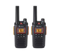 Cobra RX380 Licence Free Two Way Radios Compact PMR446 walkie talkies with up to 8km range, LED torch, emergency alert mode and weather-resistant