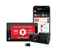 Cobra SC200D Dash Cam + Rear Cam - QHD+ 1600P Resolution, Voice Commands, Real-Time Driver Alerts, Heads-Up Navigation, Emergency Mayday, Drive Smarter App, 3" Display, Wi-Fi & GPS, 16GB SD Card Incl