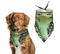 Cobra Snake Dog Bandana Adjustable Pet Scarf Soft Washable Polyester Triangle Bib Lightweight Breathable Pet Bib for Dogs Cats Puppies Suitable for Holiday Birthday