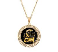 Cobra Snake King Personalized Picture Necklace Photo Pendant Custom Memorial Jewelry for Women