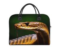Cobra Snake Laptop Tote Bag Casual Travel Handbag Multi Pocket Shoulder Bags for Work Travel