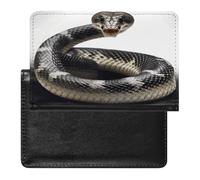 Cobra Snake Passport Holder Passport Wallet Document Organizer Protector PU Leather Card Slot Travel Accessories