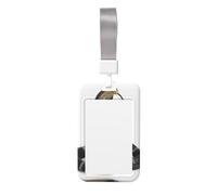 Cobra Snake Print Id Badge Holder Sliding Card Holder Vertical Card Protector Cover Case Teacher Lanyard for Office Women Men