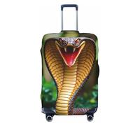 Cobra Snake Print Luggage Covers Suitcase Protector Fit 18-32 Inch Luggage-Medium