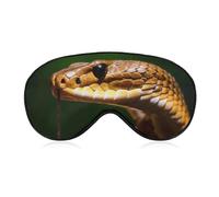 Cobra Snake Sleep Mask for Women Men Side Sleeper Eye Cover with Adjustable Strap Soft Breathable Blackout Mask Slip-Free Deep Sleeping Travel Essentials