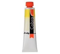 Cobra Study Water Mixable Oil Colour - Permanent Lemon Yellow 254-40 ml Tube - High Lightfastness - Solvent-Free