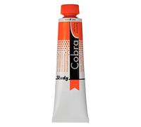 Cobra Study Water Mixable Oil Colour Tube 40 ml - Permanent Orange 266 - Semi-Opaque High-Quality Pigment - Solvent-Free