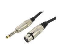 Cobra XLR Female to Stereo 1/4 inch 6.35mm Jack Lead 10m