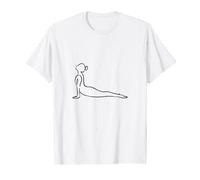 Cobra Yoga Position One Line Pilates Namaste Buddhism Buddha T-Shirt