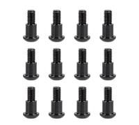 CobraCrawler 12PCS M3x4x10mm Hex Buttonhead Incision Kingpin Shoulder Screws for Axial SCX10 AR44 AR45 Capra Axle Vanquish F10 H10 OPTIC Axle (12pcs Black)