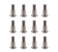 CobraCrawler 12PCS M3x4x10mm Hex Buttonhead Incision Kingpin Shoulder Screws for Axial SCX10 AR44 AR45 Capra Axle Vanquish F10 H10 OPTIC Axle (12pcs Silver)