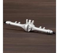 CobraCrawler Aluminum F10T Straight Axle Clear Black Anodized for SCX10 II VS4-10 Phoenix CNC Machined All Inclusive Assembly (Silver Rear Axle)