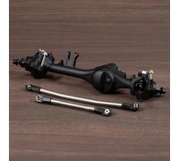 CobraCrawler Aluminum F10T Straight Axle Clear Black Anodized for SCX10 II VS4-10 Phoenix CNC Machined All Inclusive Assembly (Black Front Axle)