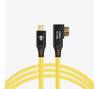 CobraTether USB-C to Micro-B Cable 90°, 5 m, Yellow
