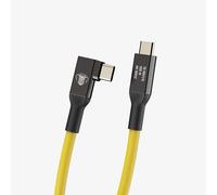 CobraTether USB-C to USB-C Cable 90°, 5 m, Yellow