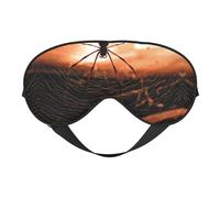Cobwebs with A Spider Print Satin Sleep Mask & Eye Mask | Deep Dream Sleep Masks for Women & Men | Soft Sleeping Eye Mask to Nourish Skin