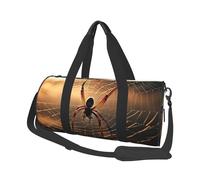 Cobwebs with A Spider Round Travel Duffel Bag - Large Capacity Durable Carry-On Bag for Vacation, Gym, Short Trips