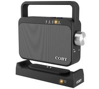 Coby Wireless Hearing Amplifier and TV Audio Speaker, Portable Bluetooth Speaker for Seniors and Hearing Impaired, 100-Foot Range, 8-Hour Playback, Compatible with TV, Surround System, Phone, and More