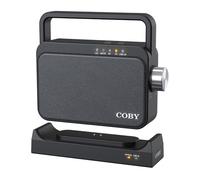 Coby Wireless Hearing Amplifier and TV Audio Speaker, Portable Bluetooth Speaker for Seniors and Hearing Impaired, 100-Foot Range, 8-Hour Playback, Compatible with TV, Surround System, Phone, and More
