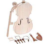 CoByda Violin DIY 4/4 Violin Kit Natural Solid Wood Acoustic Violin with Spruce Top Maple Back Neck Fingerboard (Color : with EQ) (Jujube Wood Fitting)