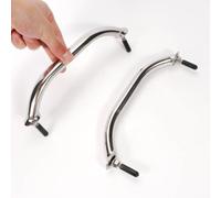 COC-LF Boat Grab Bar 304 Stainless Steel Polished Grab Handle Handrail Hardware Multipurpose (2PCS) (9“ Silver)