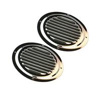 COC-LF Round Louvered Vent, Marine Boat Vent丨Stainless Steel Louvered Vent丨Total 2 Pack (5INCH)