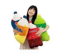 (coca cola) 55cm Simulation Carbonated Drink Plush Pillow Funny Sprite Coke Cola Fanta Soda Soft Stuffed Cartoon Doll Back Cushion Best Gift