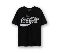 Coca Cola Adult Short Sleeved T-Shirt (Unisex Black) in Black | Size: 3XL Coca Cola Black 3XL