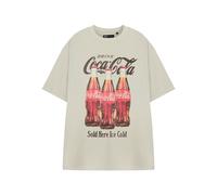 Coca Cola Adult Short Sleeved T-Shirt (Unisex Oatmeal) in Beige | Size: Large Coca Cola Beige L