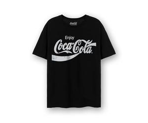 Coca-Cola Adults T-Shirt | Unisex Classic Logo Short Sleeve Graphic Tee | Soda Carbonated Drink Distressed Vintage Apparel Short-Sleeve Top Merchandise Gift