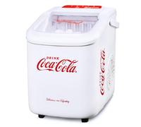 Coca-Cola Automatic Ice Cube Maker SEB-28CC - Counter-top Ice Machine for Home - Fast Operation - 2 Cube Size Settings - Self Cleaning - 1.2L Tank - No Plumbing - White