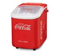 Coca-Cola Automatic Ice Cube Maker Machine SEB-28CC - 8-10kg in 24Hrs - 1.2L Tank Countertop Ice Machine - 2-Cube Size Settings - Self-Cleaning & Non Plumbed - Red