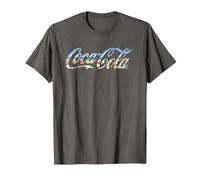 Coca Cola Beach Logo T-Shirt, Men, Asphalt Grey, 4X-Large