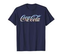 Coca Cola Beach Logo T-Shirt, Men, Navy Blue, 4X-Large