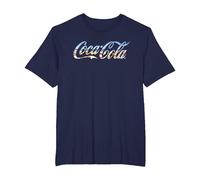 Coca Cola Beach Logo T-Shirt, Men's Big and Tall, Navy Blue, 4X Tall