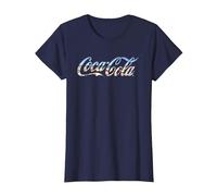 Coca Cola Beach Logo T-Shirt, Women, Navy Blue, X-Small