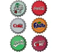 Coca-Cola Bottle Caps Mystery Enamel Pin Blind Box Series, Coca-Cola, Coca-Cola Cherry, Diet Coke, Sprite, Fanta Orange, or Barq's Root Beer