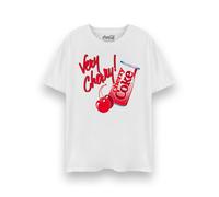 (Small) Coca Cola Cherry Coke Short Sleeved T-Shirt (Womens White)