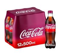 Coca-Cola Cherry Soft Drink Bottles, 12 x 500 mL
