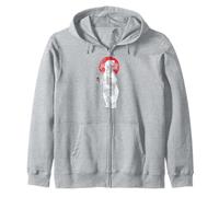Coca-Cola Christmas Polar Bear Portrait Zip Hoodie