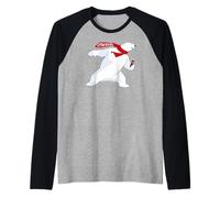Coca-Cola Christmas Polar Bear Raglan Baseball Tee