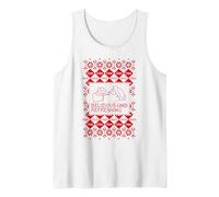 Coca-Cola Christmas Vintage Santa Claus Ugly Sweater Style Tank Top