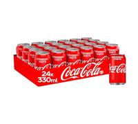 Coca Cola Classic Can Cola, Tray 330 ml (Pack of 24)