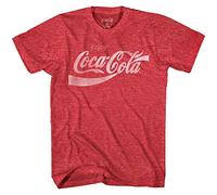 Coca-Cola Coke Classic Vintage 80's Adult Logo T-Shirt, Heather Red, S